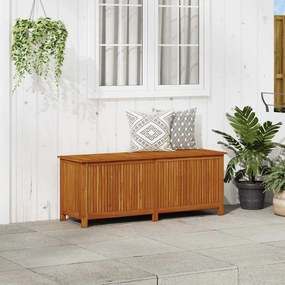 Contenitore Da Giardino 150x50x58cm İn Legno Massello Di Acacia /