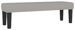 Panca grigio chiaro 100x30x30 cm in tessuto
