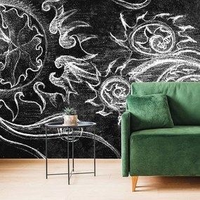 Carta da parati – Disegno straordinario in bianco e nero