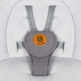 Lionelo - Altalena per bambini con melodia MELL Grey Stone 4xAA + telecomando