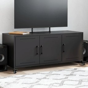 Mobile Tv Nero 100,5x39x43,5 Cm İn Acciaio /