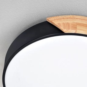 Brilagi - Lampada dimmerabile a LED PILANA LED/60W/230V rovere/nero Ø 58,5 cm + telecomando