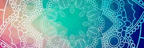 Stampa su tela – Mandala pastello