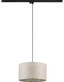 Lampadario su filo per sistema a binario TRACER 1xE27/15W/230V diametro 38 cm nero/grigio