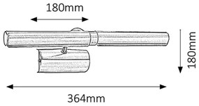 Brilagi - Lampada da quadro DANAE 2xE14/40W/230V bronzo