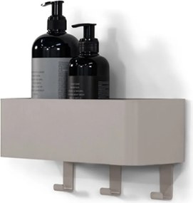 Mensola da bagno da parete grigio tortora in acciaio Multi – Spinder Design