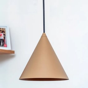Lampadario a sospensione ETNA II 1x E27/15W/230V Ø 18,5 cm beige