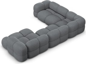 Divano angolare grigio (con penisola a sinistra/a U) Loretto – Cosmopolitan Design