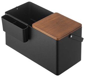 Organizer da bagno in metallo nero per cosmetici - YAMAZAKI