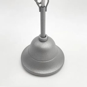 Lampadario a sospensione con catena RETRO 2xE27/60W/230V argento