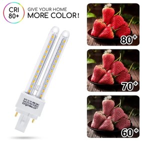 Lampadina LED G24D-3/11W/230V 3000K - Aigostar