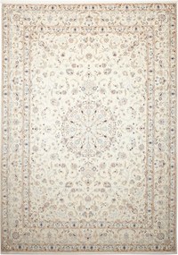 Nain Tappeto persiano 340x240 Beige (Iran) Annodato A Mano