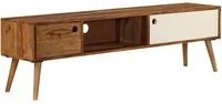 Mobile Porta TV 140x30x40 cm in Legno Massello di Sheesham cod mxl 13144