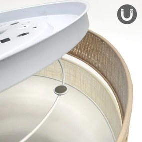 Plafoniera LED SIRJA BOHO LED/36W/230V Ø 45 cm beige/crema