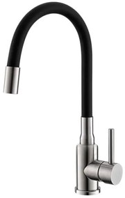 ALVEUS SETA24019 -Lavello da cucina CLASSIC+miscelatore MINTAS 34 cm acciaio/nero