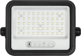 Faretto solare dimmerabile a LED 100W/3,2V IP65 5000 mAh nero + telecomando