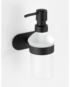 Dosatore di sapone a parete con supporto Turbo-Loc® in acciaio inox nero opaco Orea - Wenko