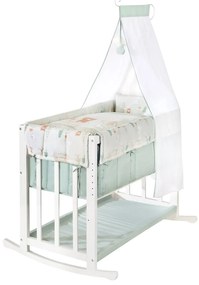Culla bianca con altezza regolabile e per co-sleeping 90x45 cm Woodland Buddies – Roba