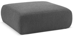 Sgabello grigio scuro in tessuto bouclé Molino - Micadoni Home