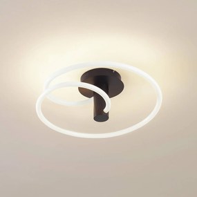 Plafoniera a LED Valenora Lucande, dimmerabile, Bianco / Opale, Soggiorno / Sala da pranzo, Plastica, Moderno, Plafoniera LED