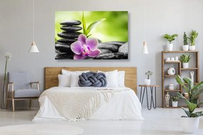 Stampa su tela – Composizione Zen meditativa