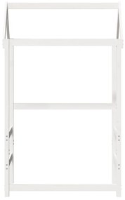 Tetto letto bambini bianco 98x70x176,5 cm legno massello pino