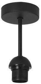 Plafoniera SARTA 1xE27/60W/230V nero/juta