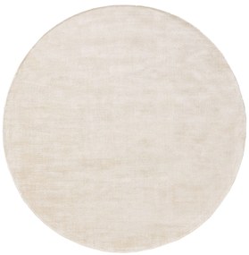 benuta Pure Tappeto in viscosa Rotondo Nova Crema ø 120 cm rotondo - Tappeto design moderno soggiorno