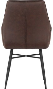 Set di sedie da pranzo marrone in imbottito 2 pz Anzo – Støraa