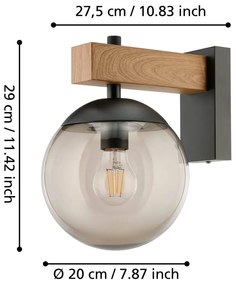 Illuminazione esterna LED da parete (altezza 29 cm) BUFALATA - EGLO