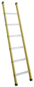 Scala FACAL Vetroprima Singola in fibra di vetro 6 gradini portata massima 150 kg EN 131 per lavori fino a 3.1 m