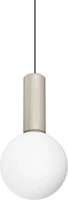 Ideal Lux - Lampadario LED a sospensione su cavo ODEON LED/8W/230V CRI 90 Ø 15 cm beige/bianco
