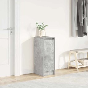 Scarpiera Grigio Cemento 29,5x34x76 Cm İn Legno Multistrato /