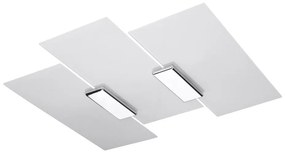 Sollux SL.0198 - Plafoniera FABIANO 3xE27/60W/230V bianco/cromo