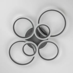 Brilagi - Lampadario a plafone LED dimmerabile ORBITS LED/85W/230V 3000-6500K antracite + +TC