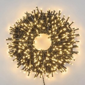 Filo di luci di natale 1000 lampadine LED bianco caldo 0.5 m programmabile