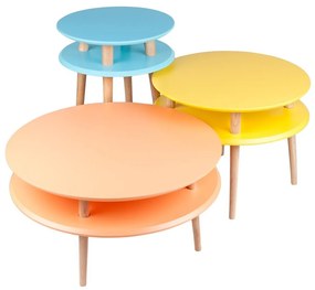 Tavolino grigio chiaro UFO, ⌀ 57 cm - Ragaba