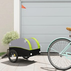 Rimorchio Da Bici Nero E Verde 30 Kg İn Ferro /