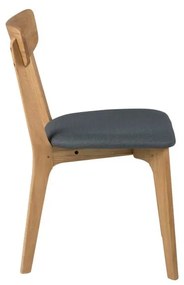 Sedie da pranzo in set grigie/di colore naturale in imbottito 2 pz Taxi – Actona