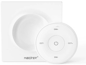 Telecomando con base da Parete Monocolore e CCT Senza cavi - Bianco