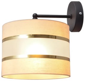 Applique HELEN 1xE27/15W/230V color crema/nero/oro