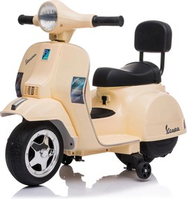 Piaggio Mini Vespa PX150 Elettrica 6V per Bambini Crema...