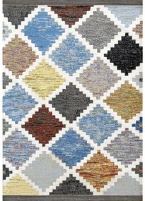 Tappeto Lux 154 – Tappeto Moderno Geometrico Multicolore, Antiscivolo, Lavabile in Lavatrice