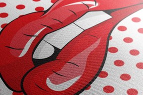 Stampa su tela – Labbra pop art
