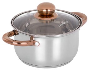 Pentola 18 cm acciaio inox Meravigliosa con coperchio