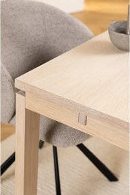 Tavolo da pranzo pieghevole con piano in rovere decorato 100x200 cm Linley - Actona