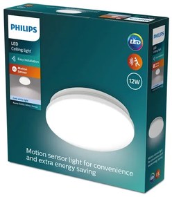 Philips ACUNA LED/12W/230V 4000K lampada da soffitto con sensore