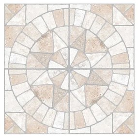 Pavimento grès porcellanato da esterno 34 x 34 cm Ceramiche San Nicola Ventaglio Pavé Gubbio Light