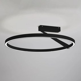 MERIDIANA lampada da parete/soffitto 44W nero dimmerabile