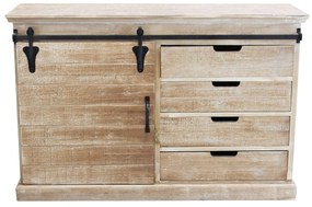 COLU - madia in legno e acciaio